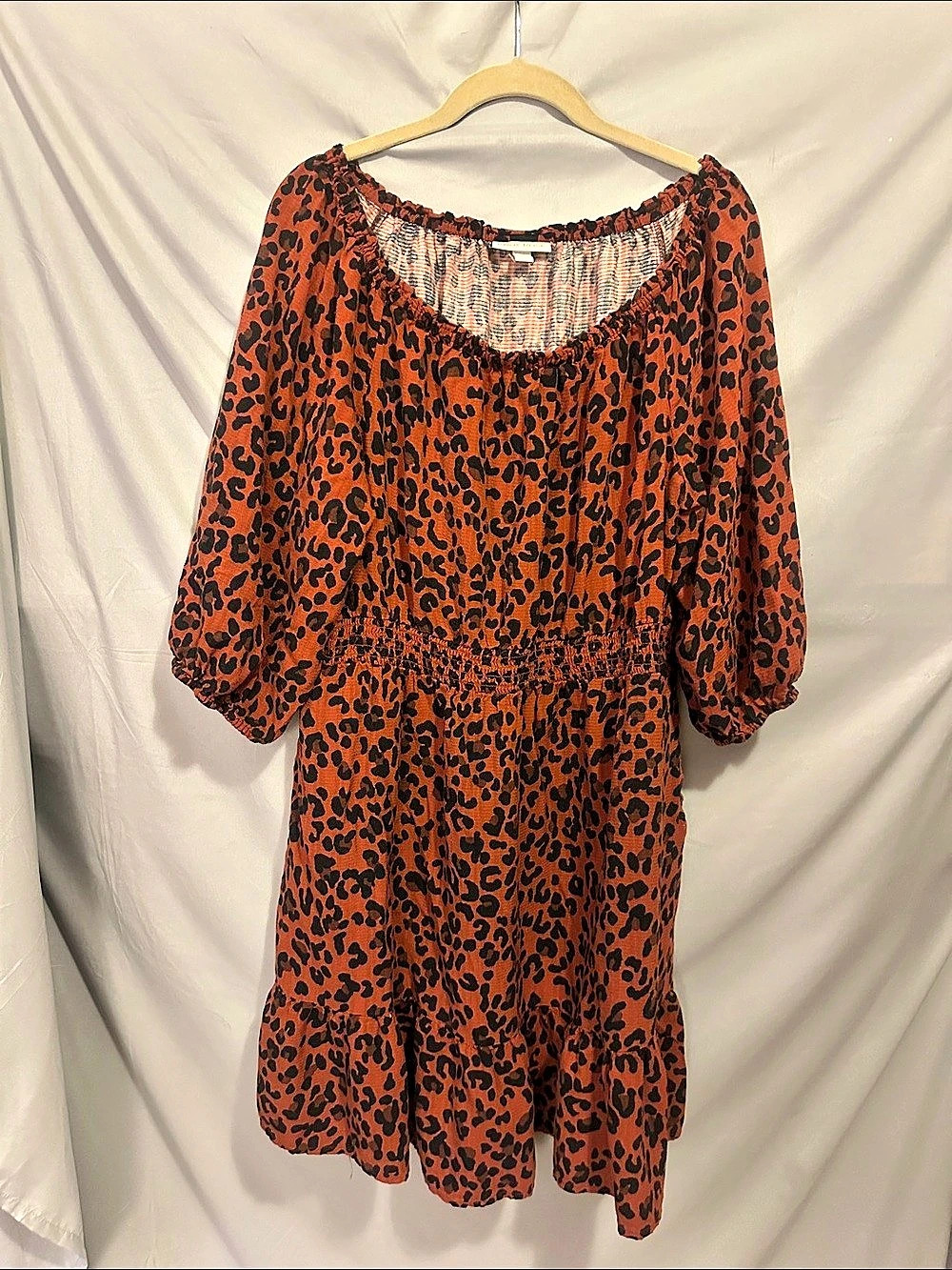 Knox Rose Animal Print Mini Dress Size Medium Like New